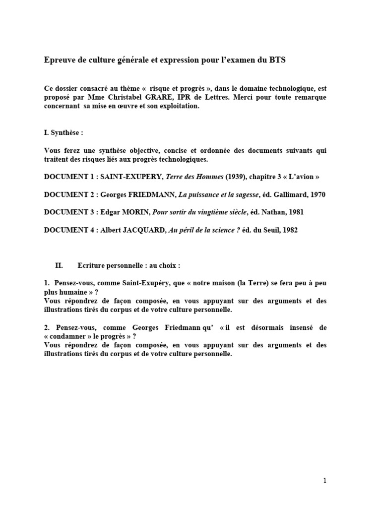 Risque et Progrès Technologique | PDF | Science | Changement technologique