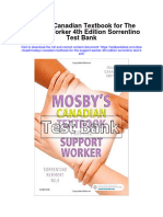 Download Mosbys Canadian Textbook For The Support Worker 4Th Edition Sorrentino Test Bank full chapter pdf