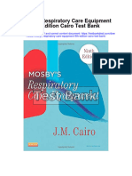 Mosbys Respiratory Care Equipment 9Th Edition Cairo Test Bank Full Chapter PDF