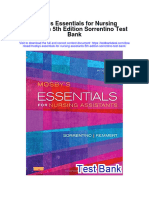 Mosbys Essentials For Nursing Assistants 5Th Edition Sorrentino Test Bank Full Chapter PDF
