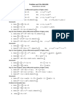 Differential Equation Problems 3