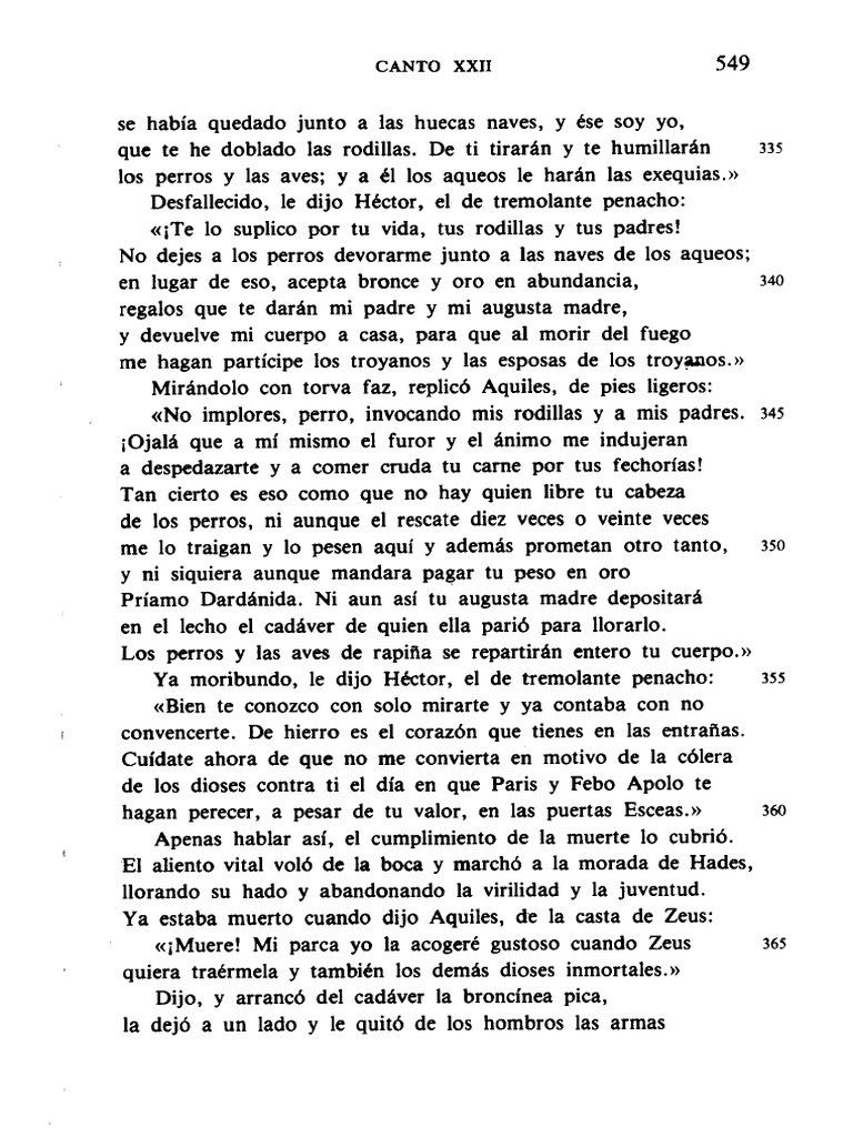 Homero-Ilíada Muerte de Héctor | Descargar gratis PDF | Héctor | Ilíada