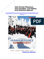Ebook Canadian Human Resource Management Canadian 11Th Edition Schwind Solutions Manual Full Chapter PDF