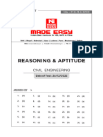 Class Test Reasoning-Aptitue