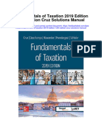 Download Fundamentals Of Taxation 2019 Edition 12Th Edition Cruz Solutions Manual full chapter pdf