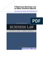 Smith and Robersons Business Law 17Th Edition Mann Solutions Manual Full Chapter PDF
