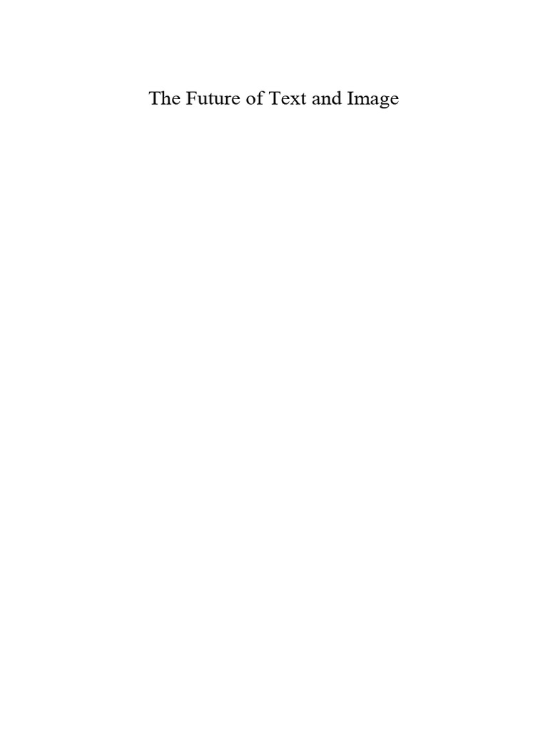 Future of Text and Image Conjunctures | PDF | Semiotics
