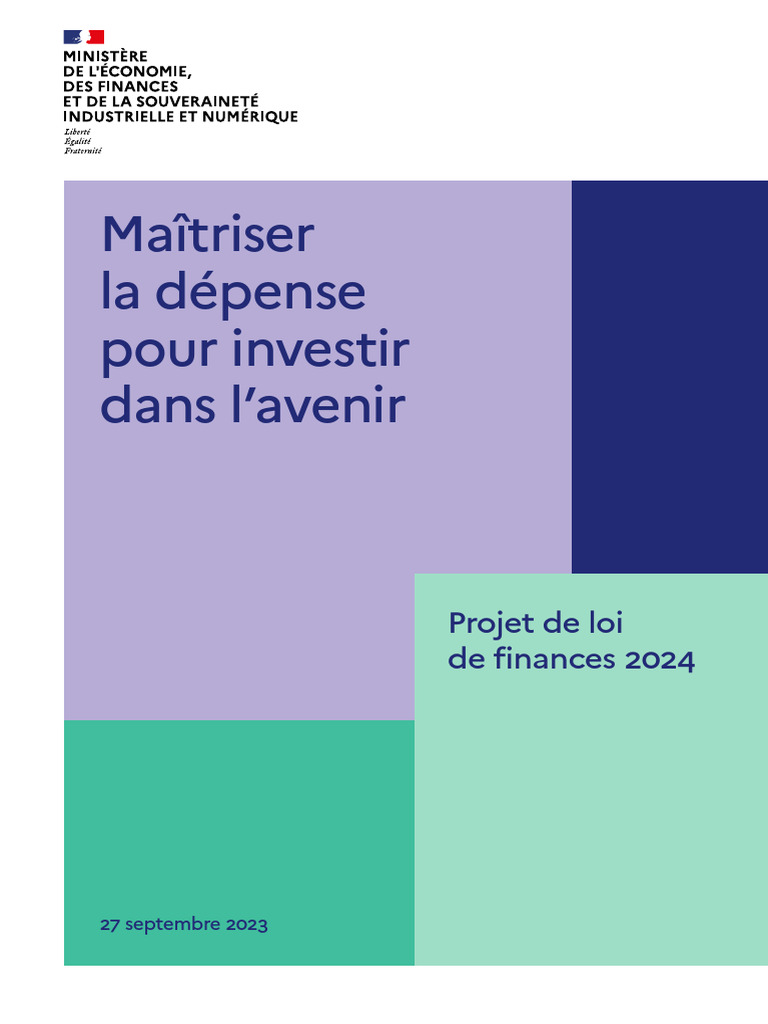 1163 - DP - Projet de Loi de Finances 2024 | PDF