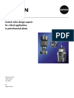 Samson: Control Valve Design Aspects For Critical Applications in Petrochemical Plants
