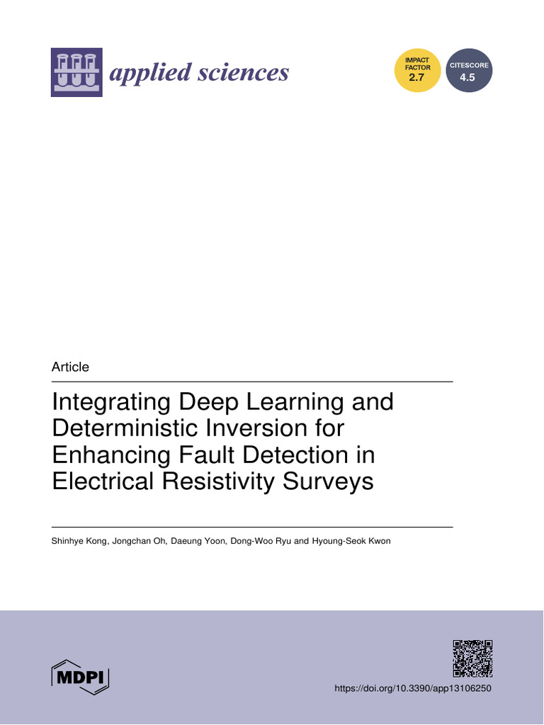 Applsci 13 06250 With Cover | PDF | Inverse Problem | Deep Learning