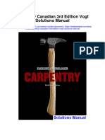 Ebook Carpentry Canadian 3Rd Edition Vogt Solutions Manual Full Chapter PDF