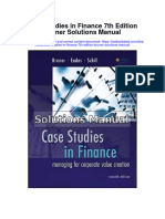 Ebook Case Studies in Finance 7Th Edition Bruner Solutions Manual Full Chapter PDF