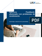 Feedback Aprendizaje y Desarrollo de La Personalidad