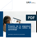 Proyecto Aprendizaje y Desarrollo de La Personalidad