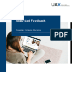 Feedback Procesos y Contextos Educativos