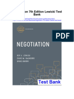 Negotiation 7Th Edition Lewicki Test Bank Full Chapter PDF