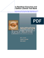 Negotiation Readings Exercises and Cases 6Th Edition Lewicki Test Bank Full Chapter PDF