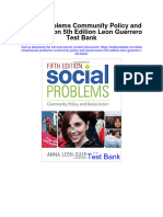 Social Problems Community Policy and Social Action 5Th Edition Leon Guerrero Test Bank Full Chapter PDF