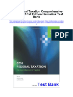 Ebook CCH Federal Taxation Comprehensive Topics 2013 1St Edition Harmelink Test Bank Full Chapter PDF