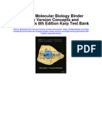 Ebook Cell and Molecular Biology Binder Ready Version Concepts and Experiments 8Th Edition Karp Test Bank Full Chapter PDF