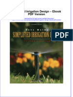 EBOOK Simplified Irrigation Design Ebook PDF Version Download Full Chapter PDF Kindle