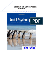Social Psychology 9Th Edition Kassin Test Bank Full Chapter PDF