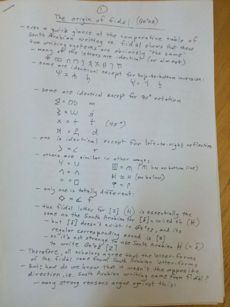 The Origin of Fidal (Geez) PDF