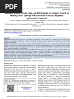 Evaluate Mobile Phone Usage Impact Student Health Murarji