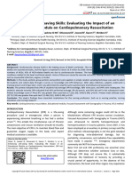 Life Saving Skills Evaluating Impact Educational Module Cardiopulmonary Resuscitation