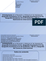 Órientaciones para GeoEconómica I II Ambiente y RRII y GeoComercio Internacional