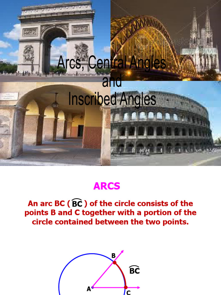 GEOM Lesson 3.05 Arcs Central Angles Inscribed Angles 2 | PDF