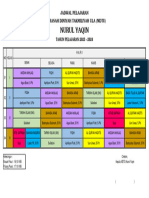 Jadwal Pelajaran Mdtu Nurul Yaqin