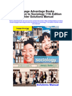 Ebook Cengage Advantage Books Introduction To Sociology 11Th Edition Tischler Solutions Manual Full Chapter PDF