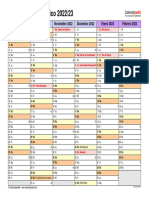 Calendario Academico 2022 2023 Horizontal 2 Paginas