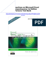 New Perspectives On Microsoft Excel 2010 Comprehensive 1St Edition Parsons Test Bank Full Chapter PDF