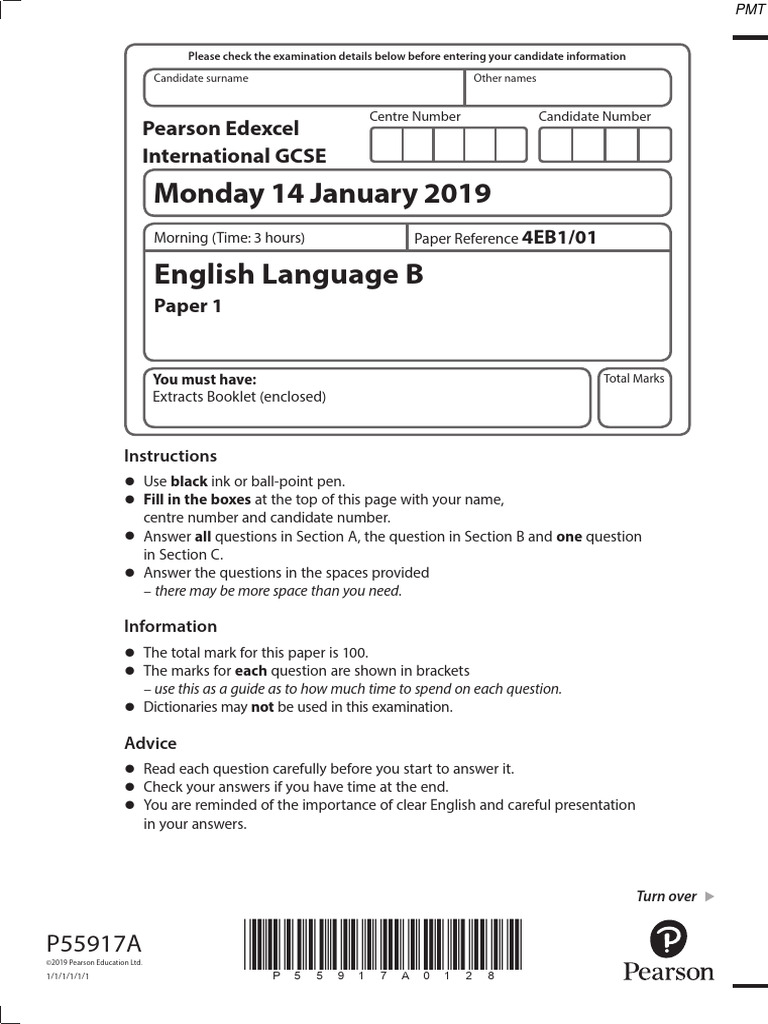 January 2019 qp paper 1 edexcel b english language igcse pdf