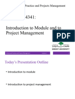 Lecture 1 Introduction To Module and To Project Management