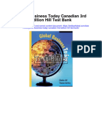 Global Business Today Canadian 3Rd Edition Hill Test Bank Full Chapter PDF