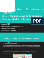 Análisis y Desarrollo de Ideas de Empresa