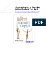 Nonverbal Communication in Everyday Life 4Th Edition Remland Test Bank Full Chapter PDF