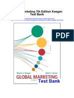 Global Marketing 7Th Edition Keegan Test Bank Full Chapter PDF