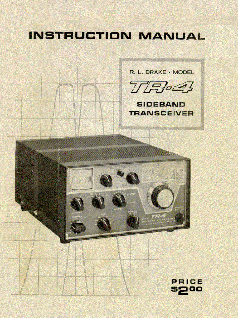 Guide Schématique TR-4C 11x17 Manuel D'instructions Drake TR-4C Avec