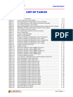 List of Tables Draft Final