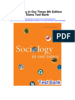 Sociology in Our Times 9Th Edition Diana Test Bank Full Chapter PDF