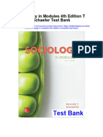 Sociology in Modules 4Th Edition T Schaefer Test Bank Full Chapter PDF