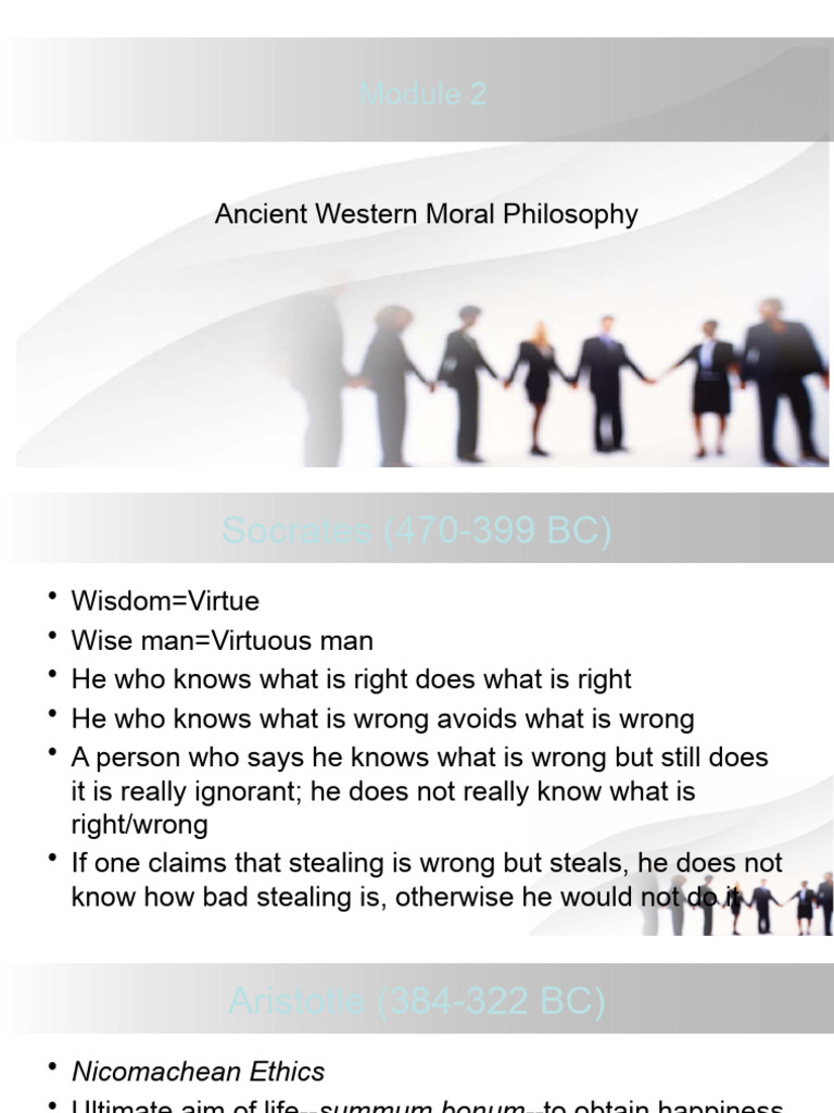 Module 2 Ethics Ancient Western Moral Philo | PDF | Virtue | Applied ...