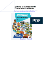 Governing States and Localities 6Th Edition Smith Solutions Manual Full Chapter PDF