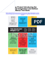 Sociology Project Introducing The Sociological Imagination 2Nd Edition Manza Test Bank Full Chapter PDF