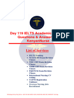 Day 119 IELTS Academic Reading Questions & Answers by KenyanNurse