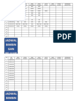 Jadwal Bimbel 2022